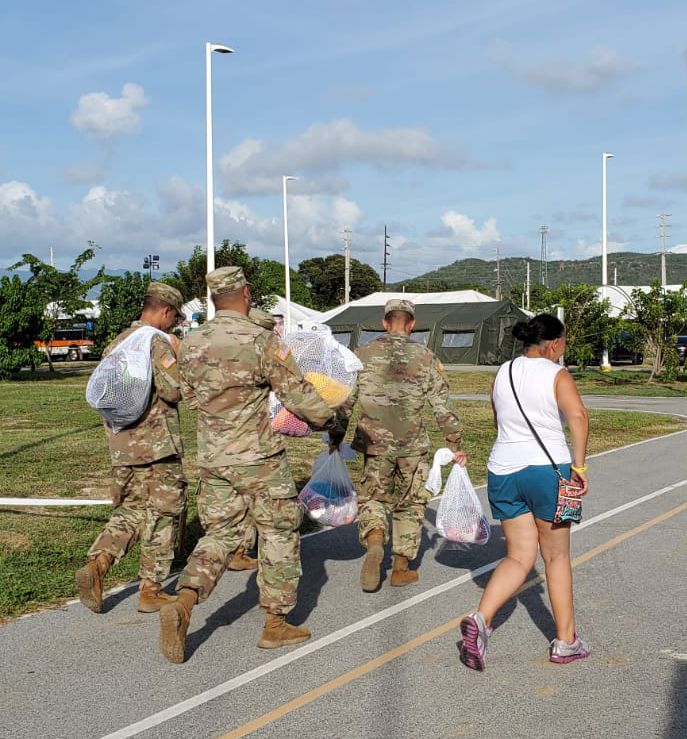 Reserva del Ejercito - ayuda a damnificados del sur - Foto suministrada febrero 14 2020